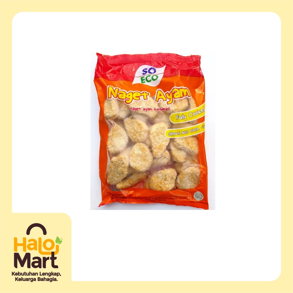 

AYAM NUGGET SO ECO AYAM KOMBINASI 500 GRAM