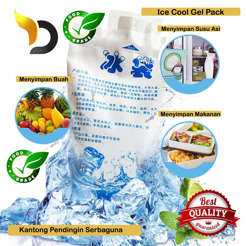 Ice Gel Pack Asi Kompress Kecil Sedang Besar Kantong Pendingin Serbaguna Multifungsi Ice Gel Bag Coo