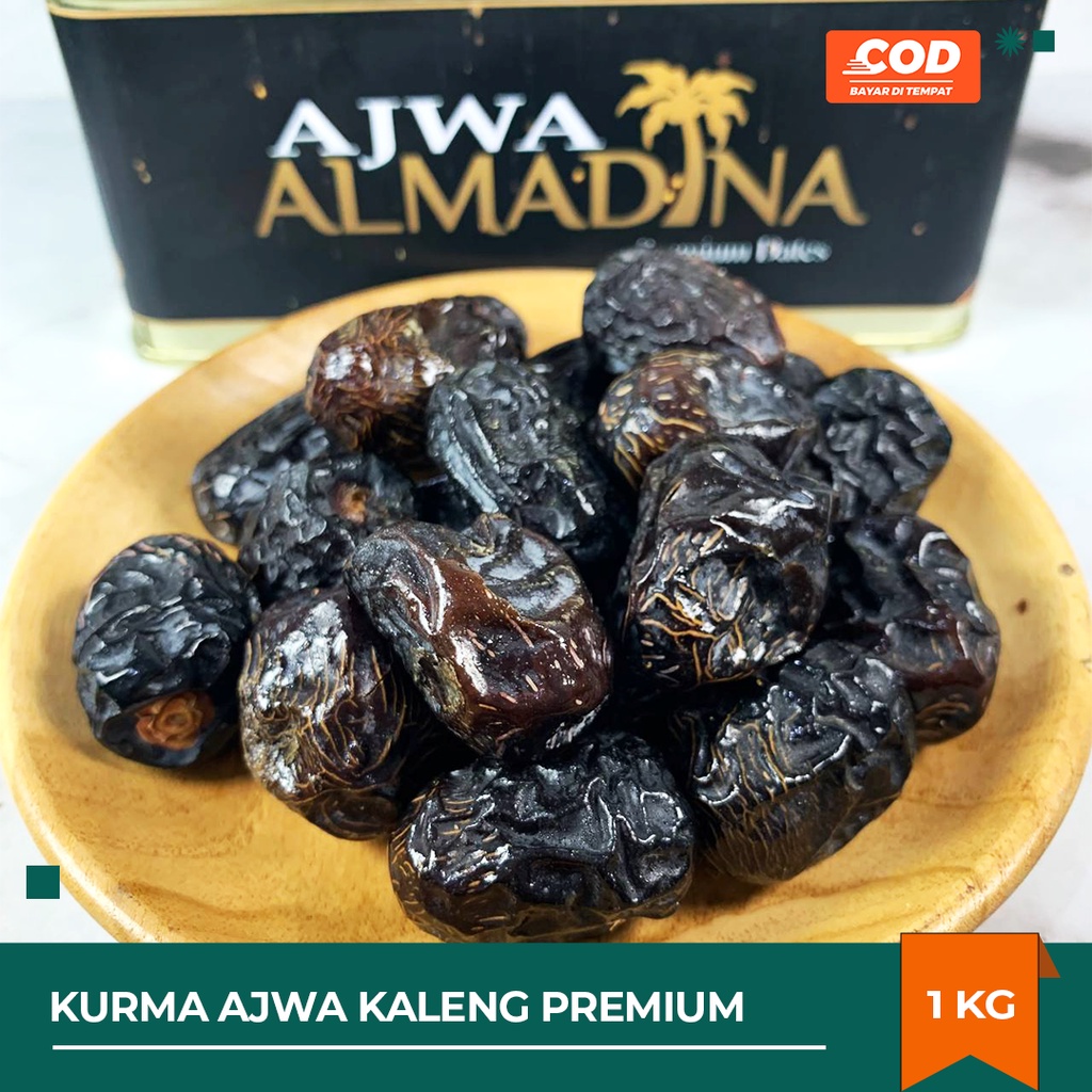 

KURMA AJWA AL MADINAH KEMASAN KALENG 1KG PREMIUM ORIGINAL KURMA NABI