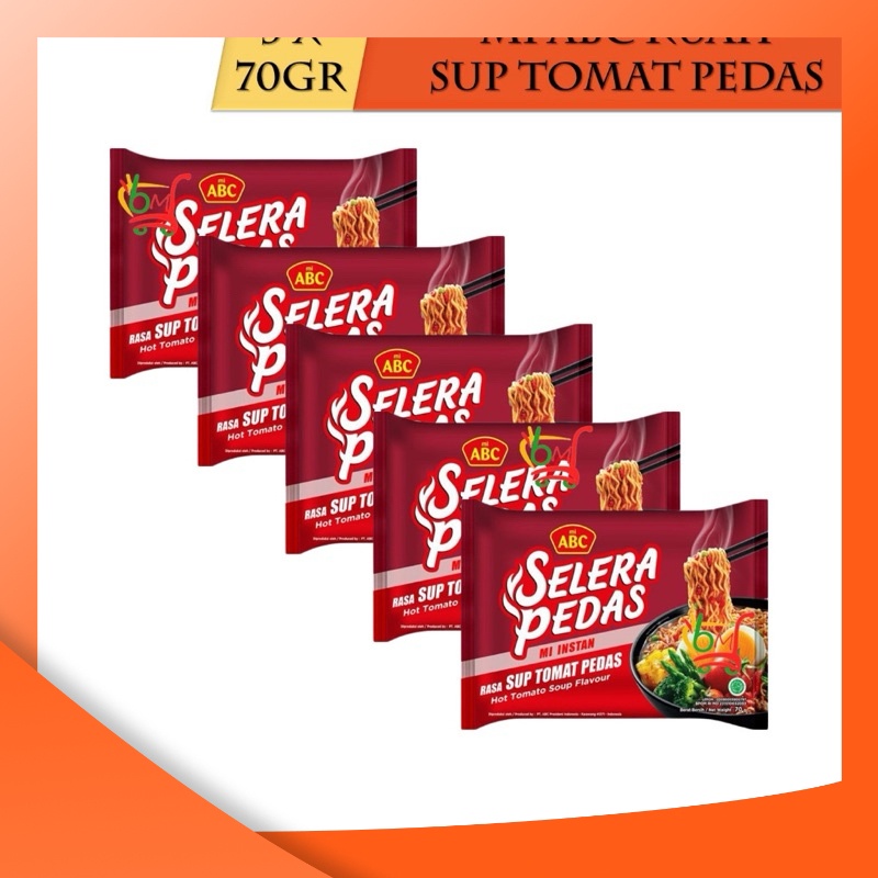 

ABC SUP TOMAT PEDAS (70GR x 5)