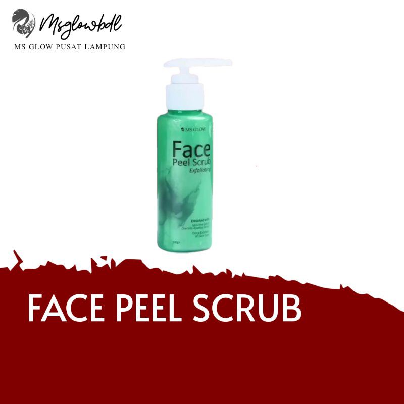 MS Glow Face Peel Scrub Masker Komedo Eksfoliasi Exfoliasi Wajah Wanita Pria Original Sudah BPOM