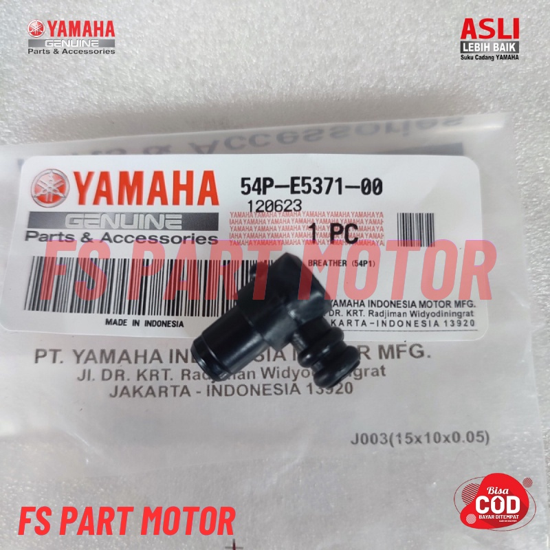 BREATHER NEPEL LUBANG HAWA DI BLOK CVT MIO J M3 S Z ORI 54P-E5371-00