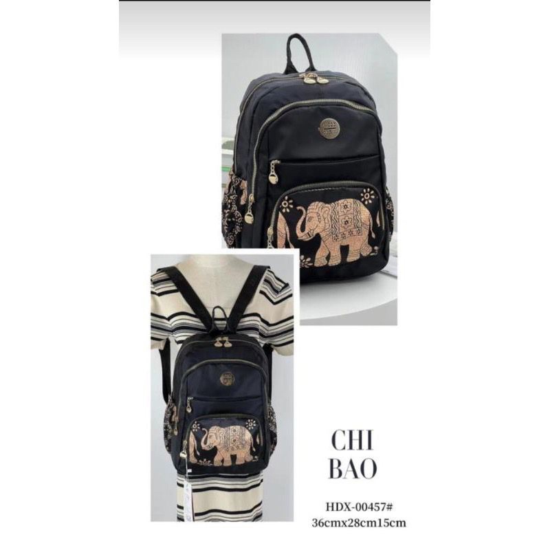 Tas Ransel Chibao HDX 00457 Motif Gajah. Tas Wanita Tas Ransel Wanita Tas Chibao Ransel.