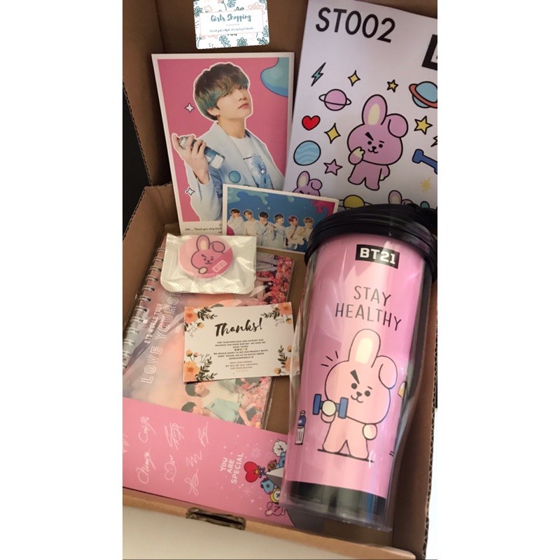 

[COD] HAMPERS GIFT KADO BOX CEWEK COWOK BT21 BTS CARTOON PAKET BUNDLE TUMBLR BOTOL MINUM THERMOS GELAS MUG SET LENGKAP SERIES