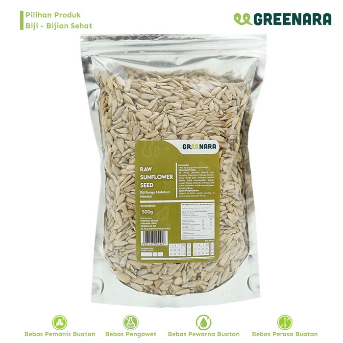 

[PREMIUM] Kuaci Kupas Mentah 500gr / Raw Sunflower KUALITAS TERBAIK