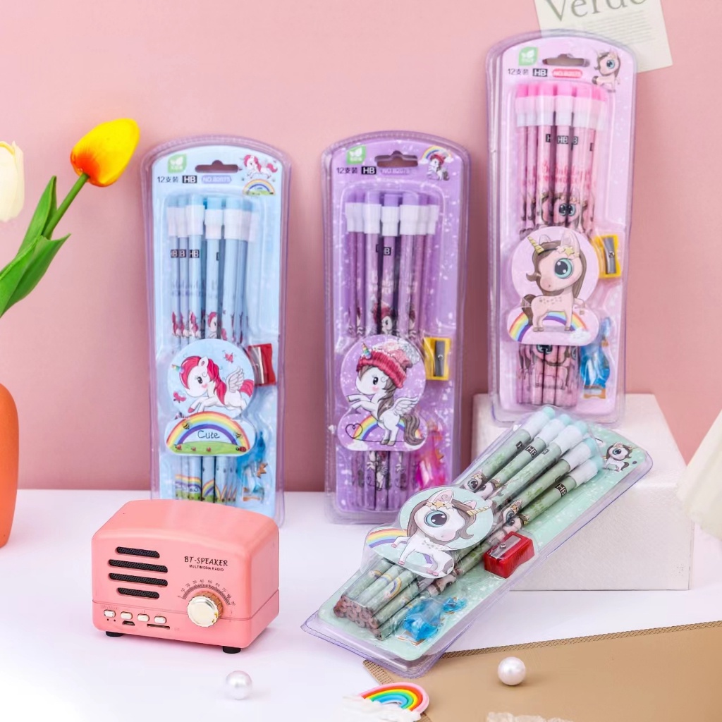 

BEST 1 LUSIN PENSIL MOTIF KARTUN KUROMI CINNAMOROLL DAN PRINCESS FREE 1 RAUTAN + 1 GRIP PENSIL