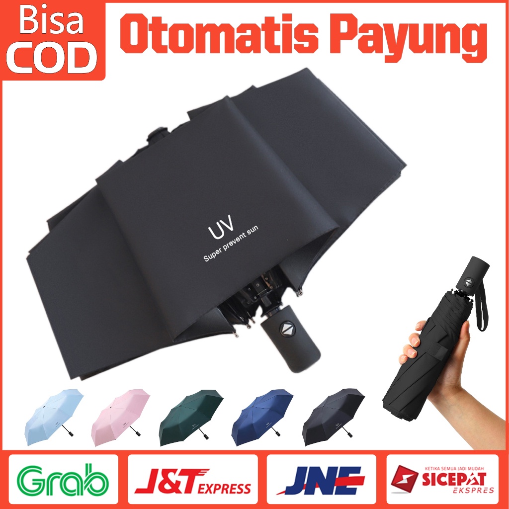 PROMO Payung Lipat Otomatis Anti UV / Payung Jumbo Besar PREMIUM Quality
