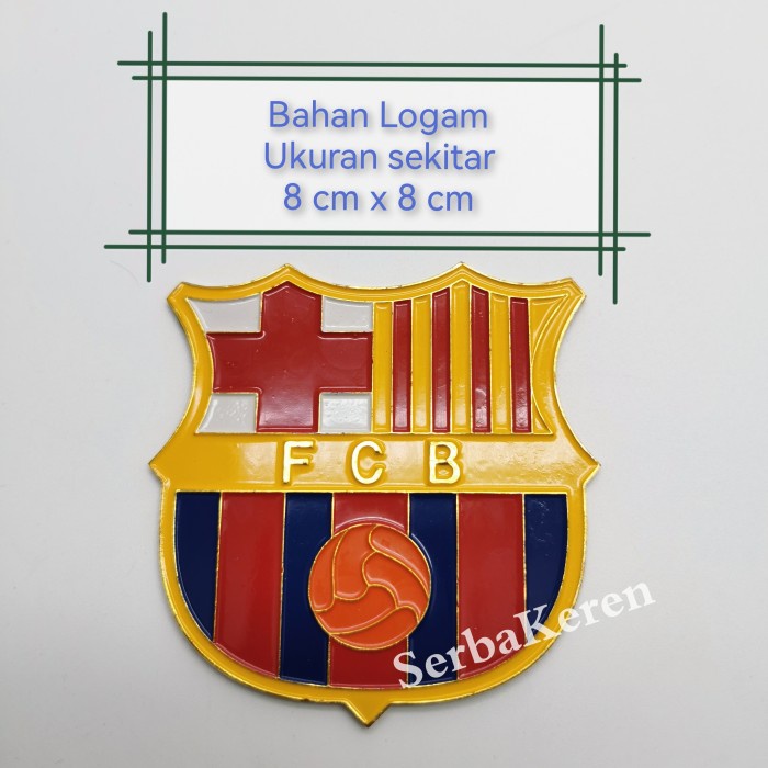 

Emblem Barcelona B ada lem perekat bahan Logam club sepak bola