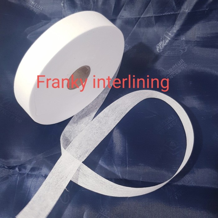 

FM - BEST SELLER Lem Kain Sobek Pislin 1 sisi Lebar 2,5cm isi 100 Yard - Putih