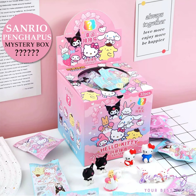 

Eraser/Penghapus Sanrio Lucu Mystery Box Motif-Suning Mall