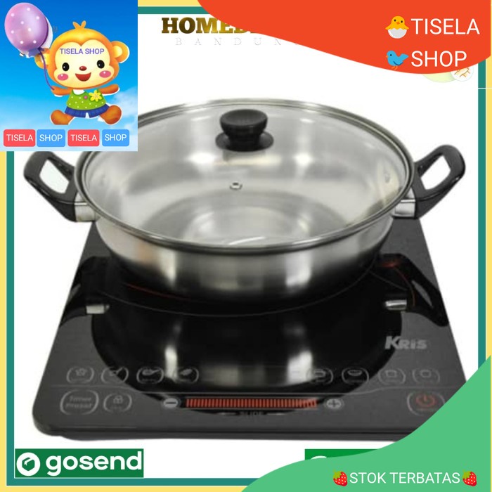 Kris Kompor Listrik Induksi Dengan Panci - Hitam / kompor listrik