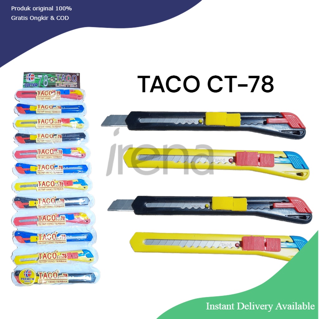 

Taco Cutter Kecil 78 L-150 / 12 pcs / 1 renteng