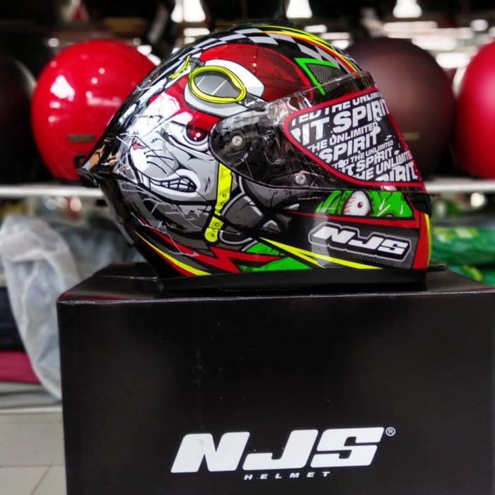 HELM NJS FULL FACE NJS ZX-1 THE WINNER BLACK -XL