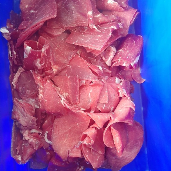

SUKIYAKI / YAKINIKU AUS SLICE BEEF - 1 KG -HARGA SPECIAL !