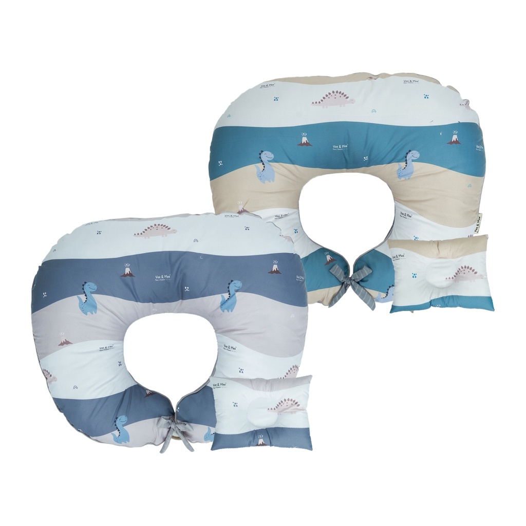 Vee And Mee Bantal Ibu Menyusui dan Bantal Lengan Kotak Dino Series VMB2090