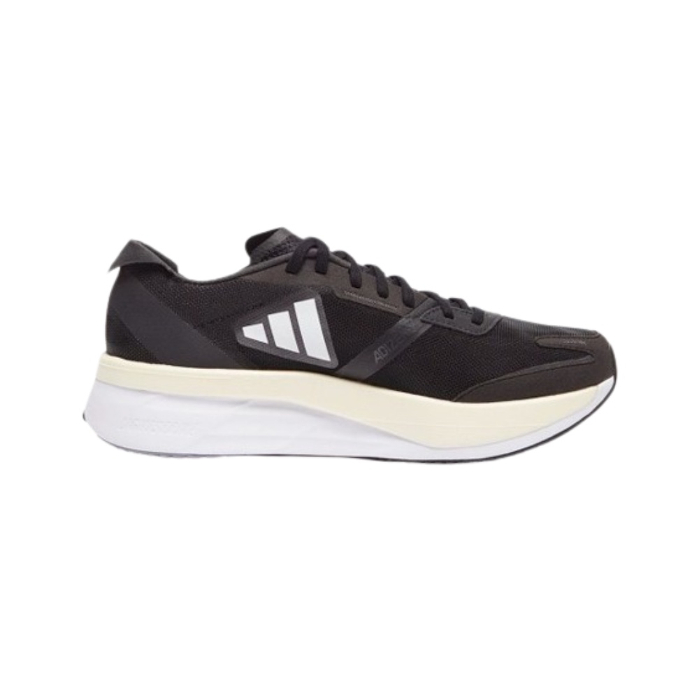 Sepatu Tenis Pria Adizero Boston 11 Black White Olahraga Tenis Pria