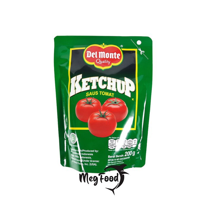 

Del Monte Ketchup Tomato Sauce Pouch 200g - Saus Tomat Halal