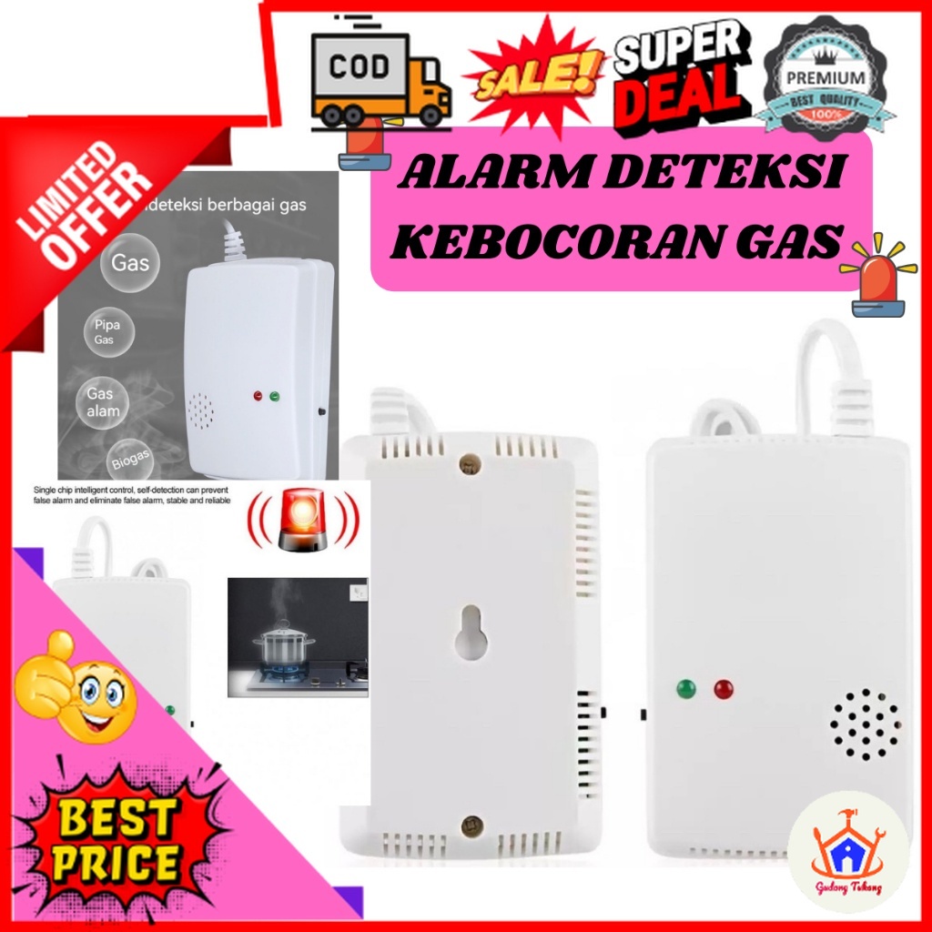 Gudang Tukang Alarm Detektor Gas Lpg Bocor / Alat Detektor Gas Lpg Bocor / Gas Detector Leak / Detek
