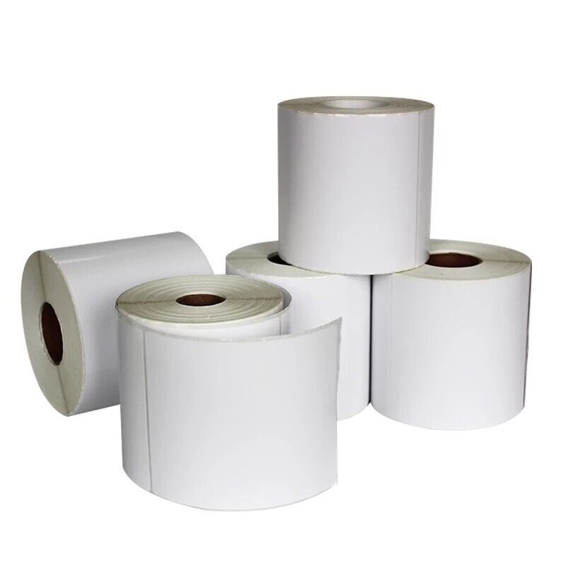 Label Barcode Semicoated 100x100 isi 500 Kertas Stiker Label Semicoated 100x100 Transfer Thermal Pap