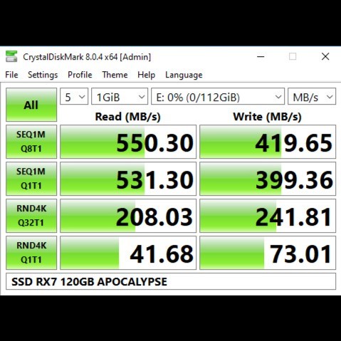 SSD 120GB RX7 SATA GARANSI - SSD ONLY