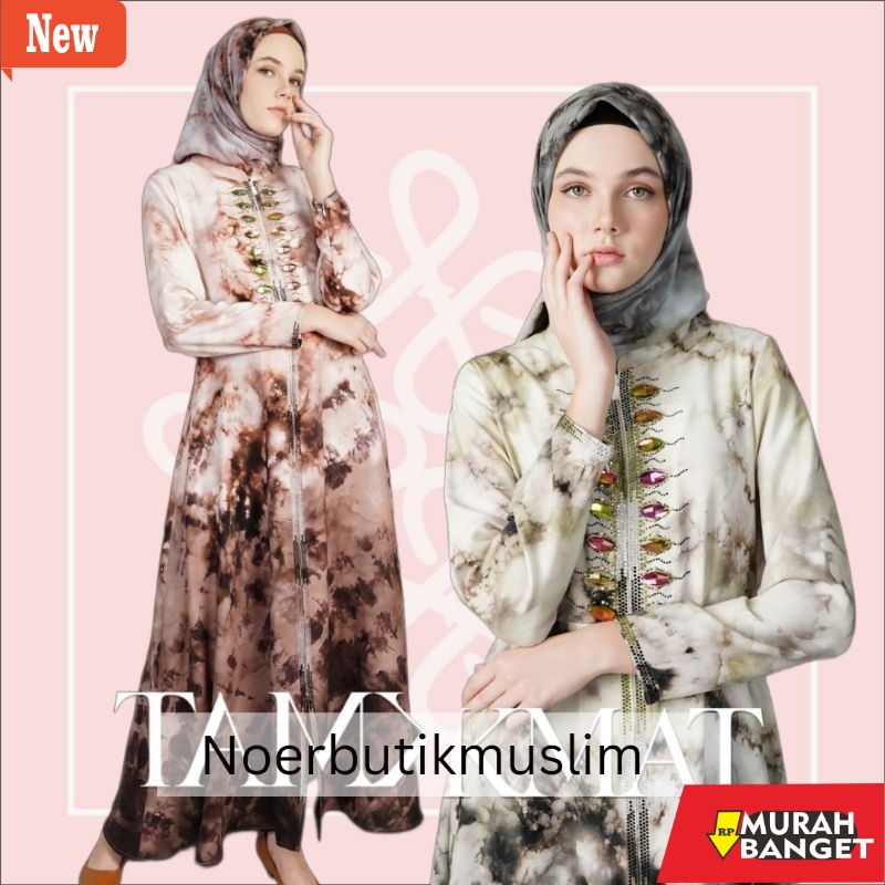 dijamin awet dan asli- Hikmat Fashion Original A3055 Abaya Hikmat  noerbutikmuslim  Gamis turki Gami