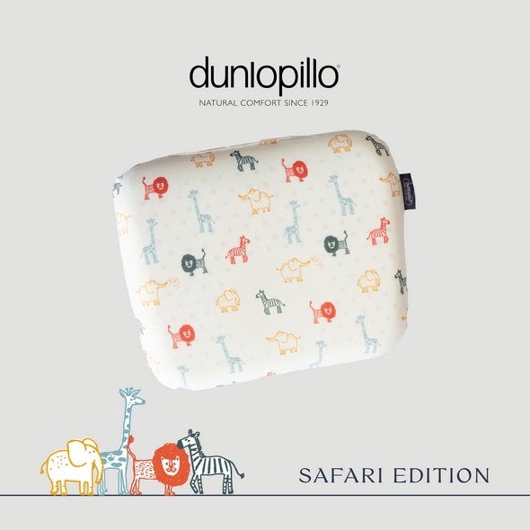 Dunlopillo Safari Collection Baby Toddler Latex Pillow 1-3 yo 31 x 23 cm