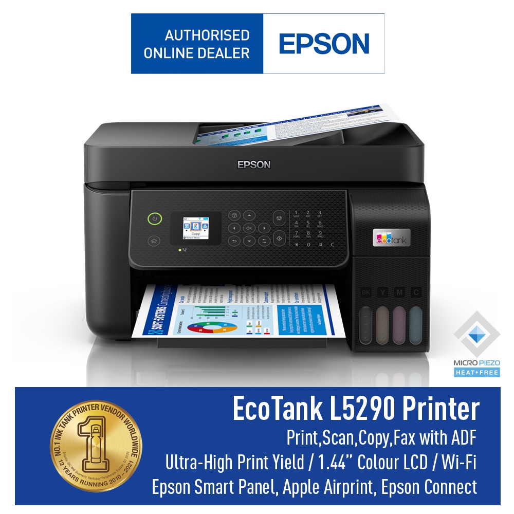 EPSON PRINTER L5290 F4 PRINT SCAN COPY FAX WITH ADF