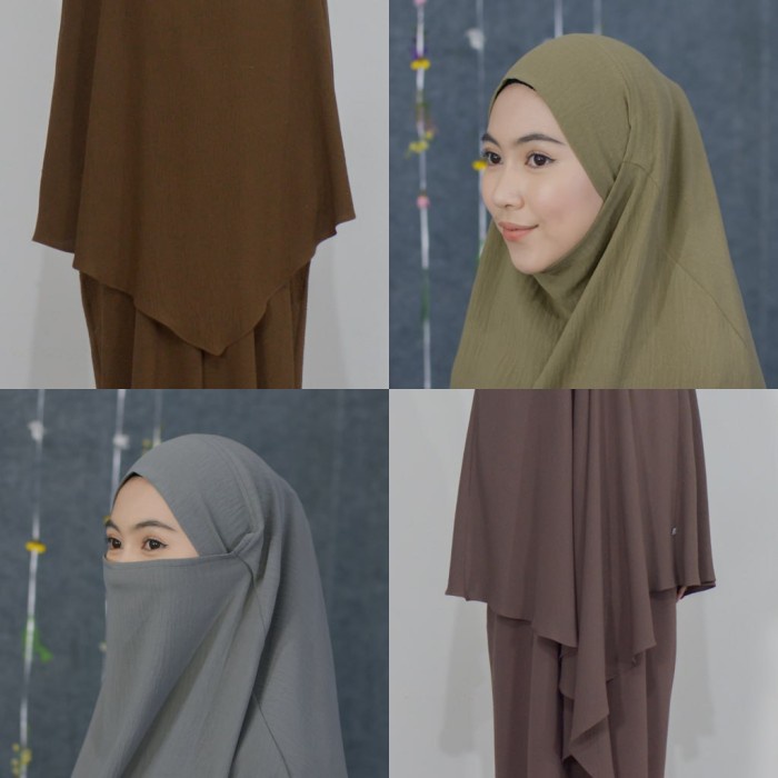 French Khimar mumtaza hijab hayuri - Strom, All Size