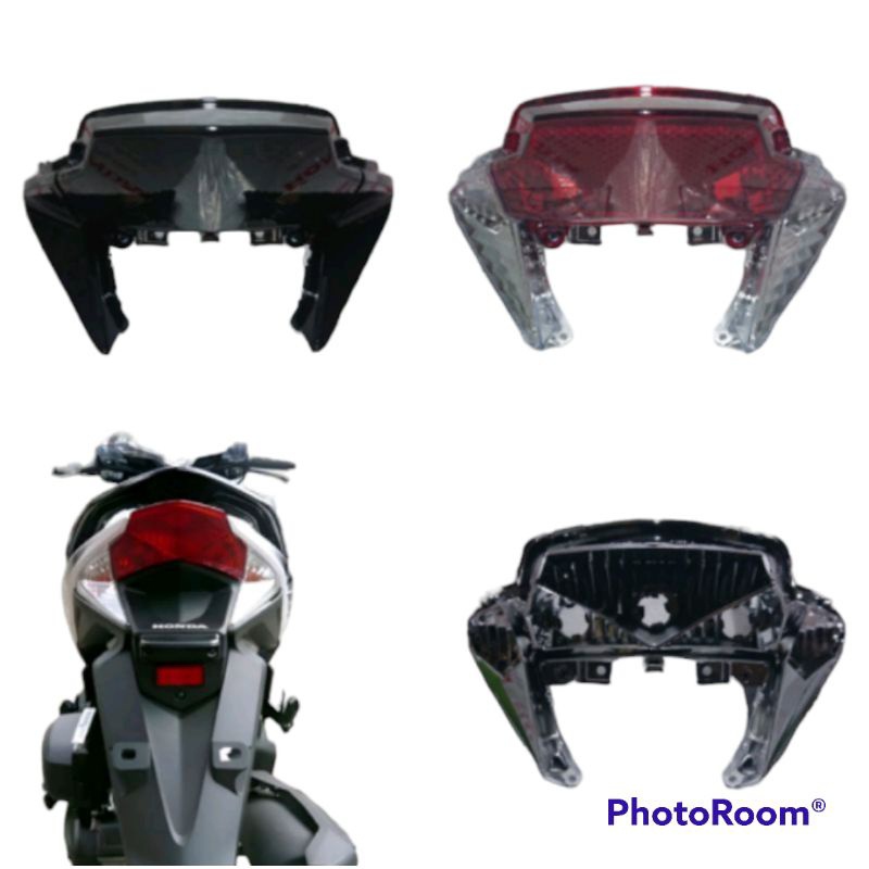 Reflektor + mika lampu stop rem belakang vario 125 fi old
