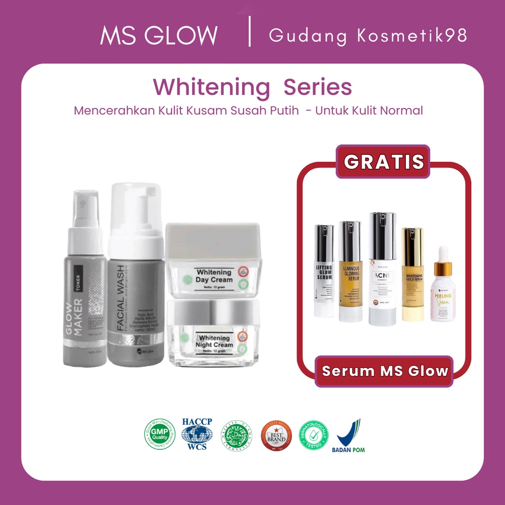 MS Glow Paket Wajah + Serum MS Glow