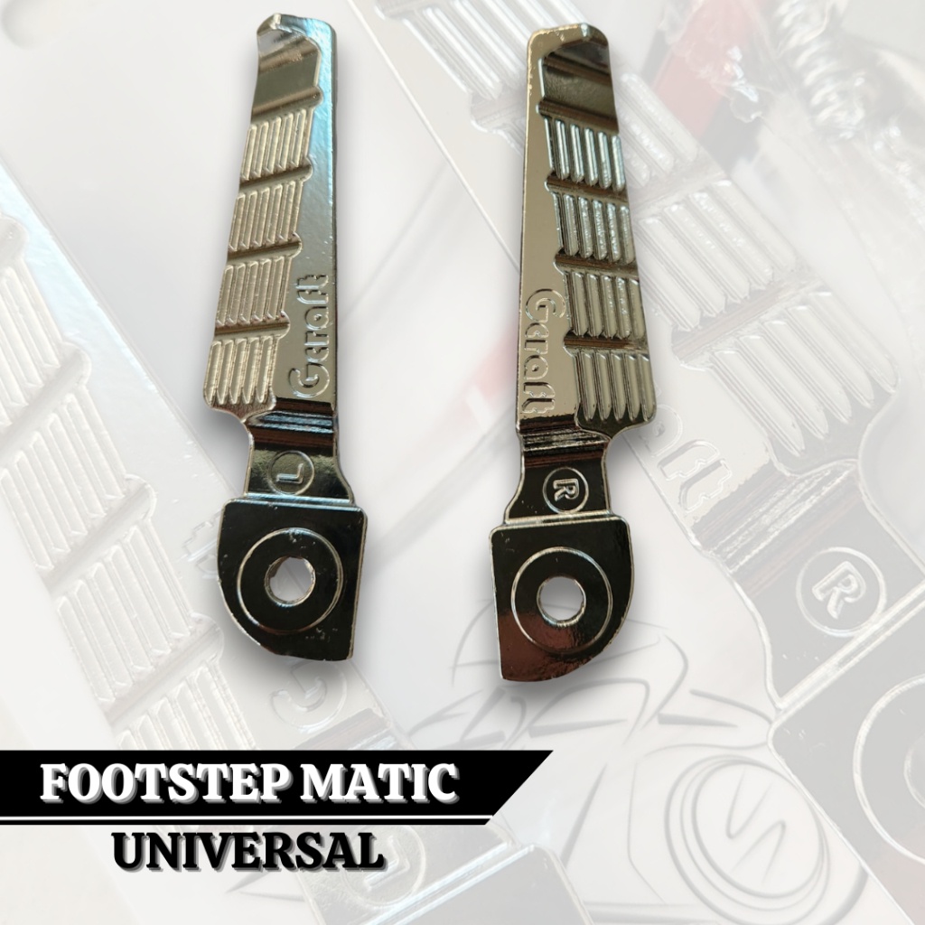 XtremeVariasiMotor - Footstep Matic Belakang Chrome Blacklist Foot Step Belakang Motor Matic Bebek U