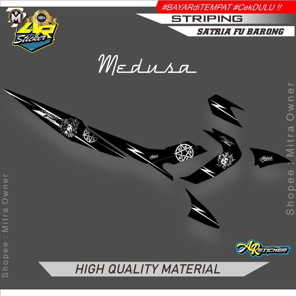 Striping satria fu Barong Medusa / Striping satria Barong /Striping Satria Fu lama / Striping Satria