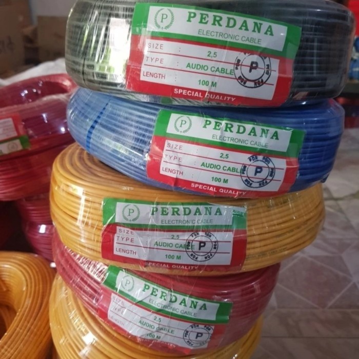 kabel perdana 2.5mm 1 meter serabut awg 14 nyaf 2,5mm 2.5 mm listrik 2,5 1m