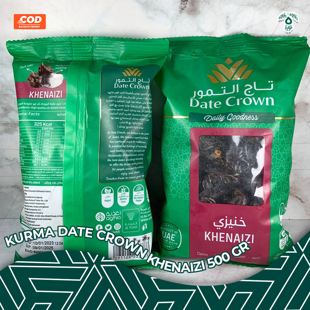 

KURMA DATE CROWN ORIGINAL PREMIUM KHENAIZI 500gr