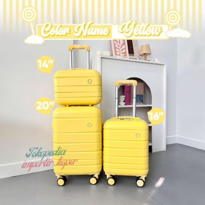 ✨Girya.Syo✨ -  PROMO Koper Joshee Original LOLLIPOP Series Koper Lucu Cabin 14 16 20 Inch - LOLIPOP 