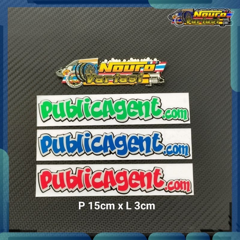 Sticker Stiker cutting public agent bagus