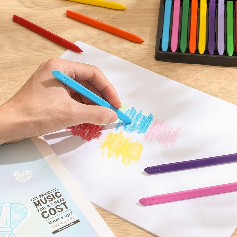 

DELI PLASTIC CRAYON KRAYON C214 TIDAK MENGOTORI TANGAN KRAYON 12/24 COLORS EDISI AGNES MO