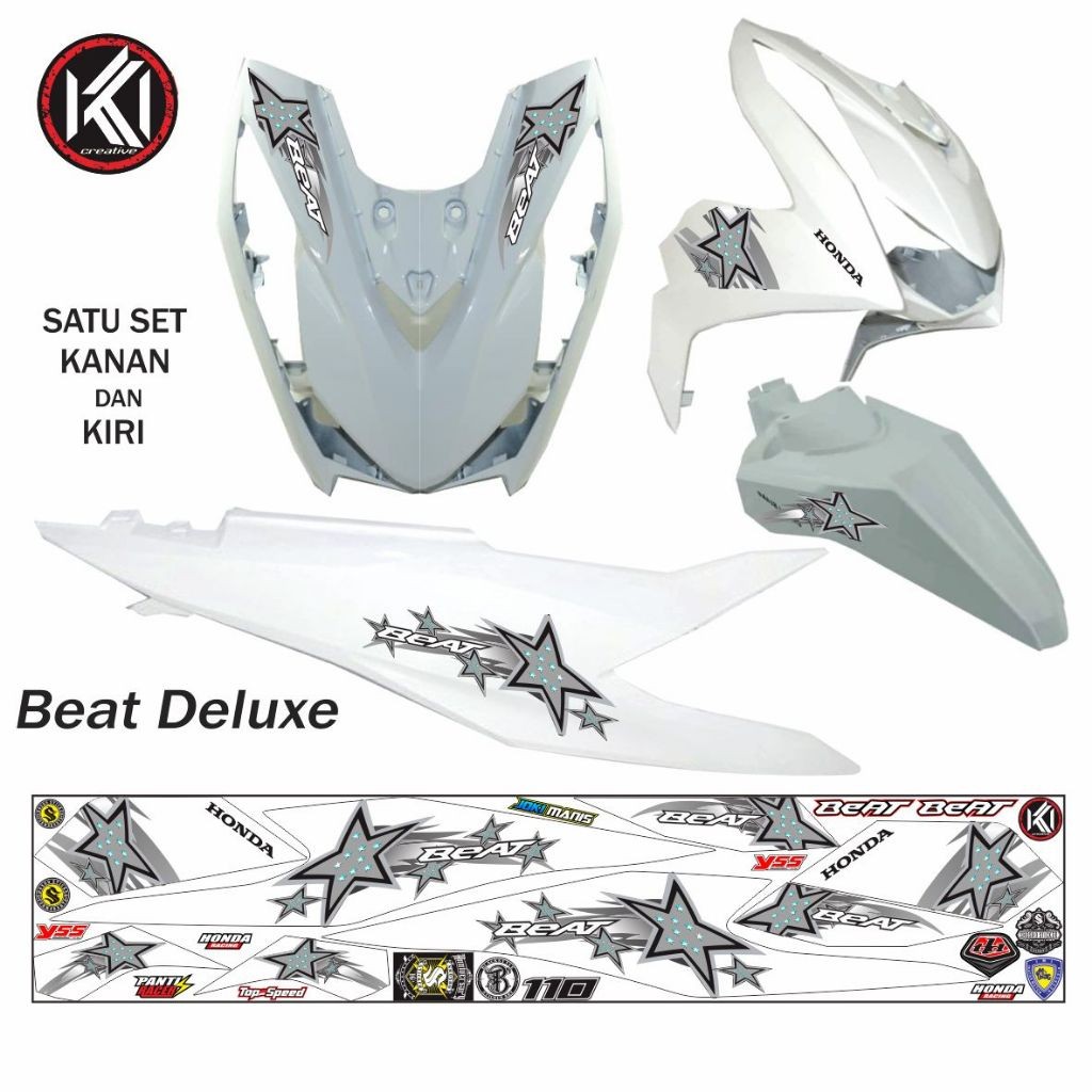 STRIPING STICKER BEAT DELUX 2020 2024 VARIASI TERBARU STRIPING SIMPLE