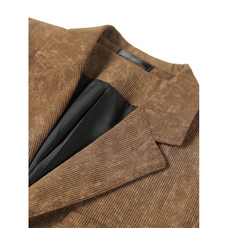 Cuci Gudang Jas Blazer Pria Blazer Corduroy Slim Fit Jas Corduroy