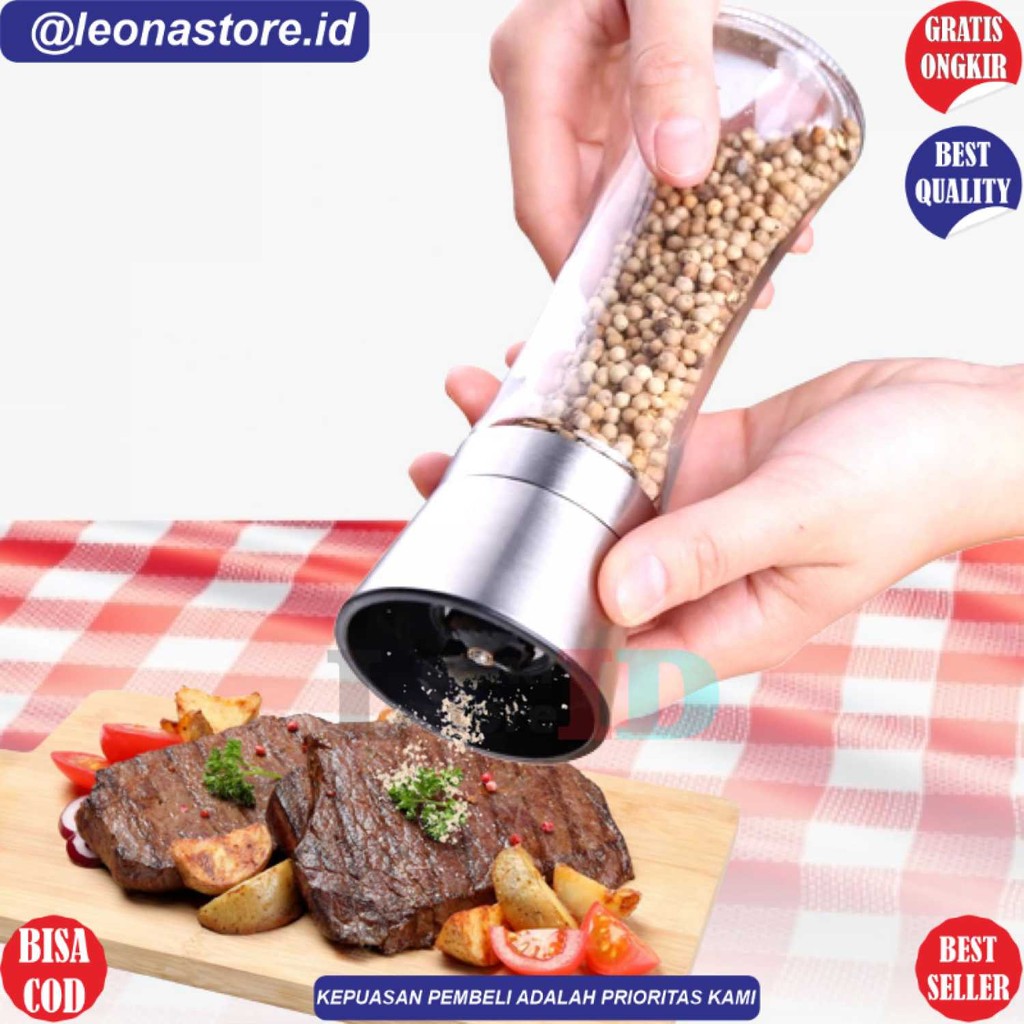 Leten Alat Penggiling Biji Lada Spices Pepper Mill Grinder - 9179