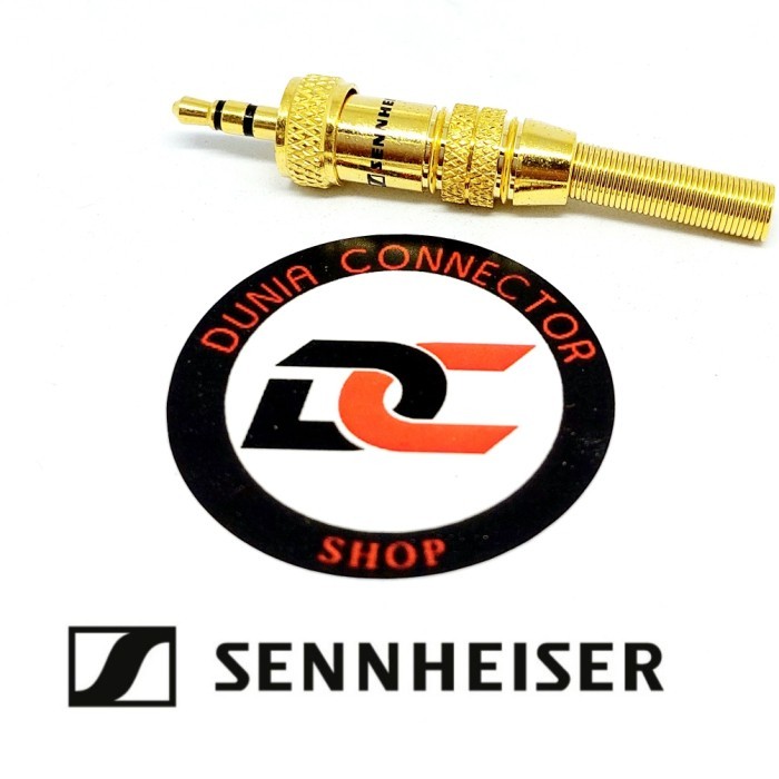 K4726 KONEKTOR JACK MINI STEREO 3.5MM MALE DRAT LUAR SENNHEISER GOLD