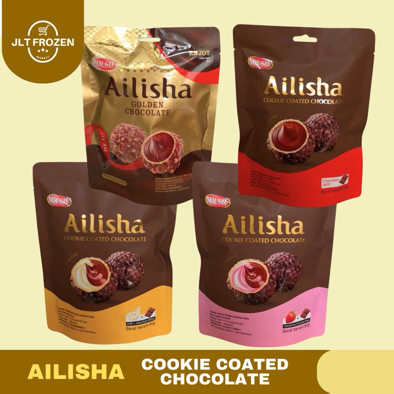 

Ailisha MR.SIF Coated Cookies Choco Ball / Biskuit Lapis Coklat / Snack Impor Bola Coklat - 80g