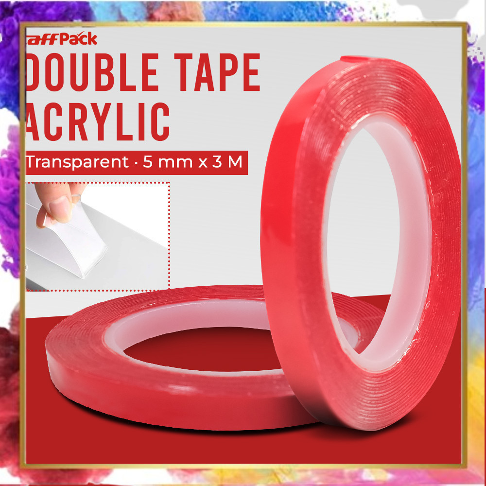 

TaffPACK Perekat Double Tape Acrylic Adhesive Transparent Sticker - J4702