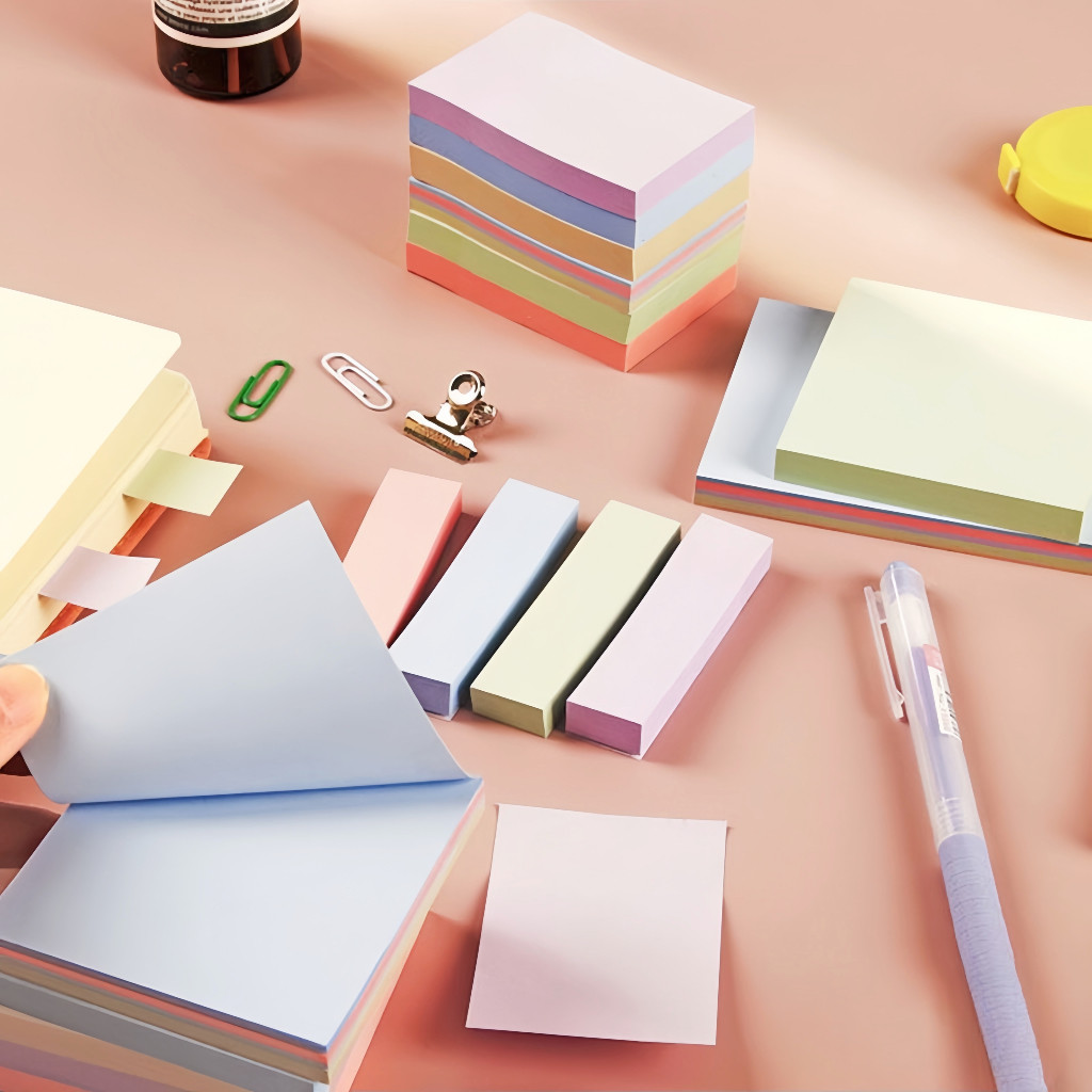 

STICK NOTE / isi 100pcs STICKY NOTE POLOS / STICKY NOTES PENANDA HALAMAN /KERTAS MEMO