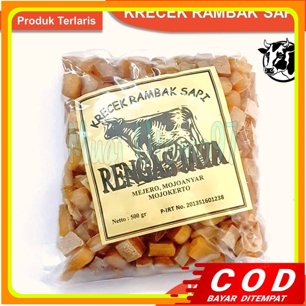 

Rambak Sapi Mentah Super 1kg / Krecek Rambak Sapi Asli / Kerupuk Kulit Sapi Mentah Mojokerto