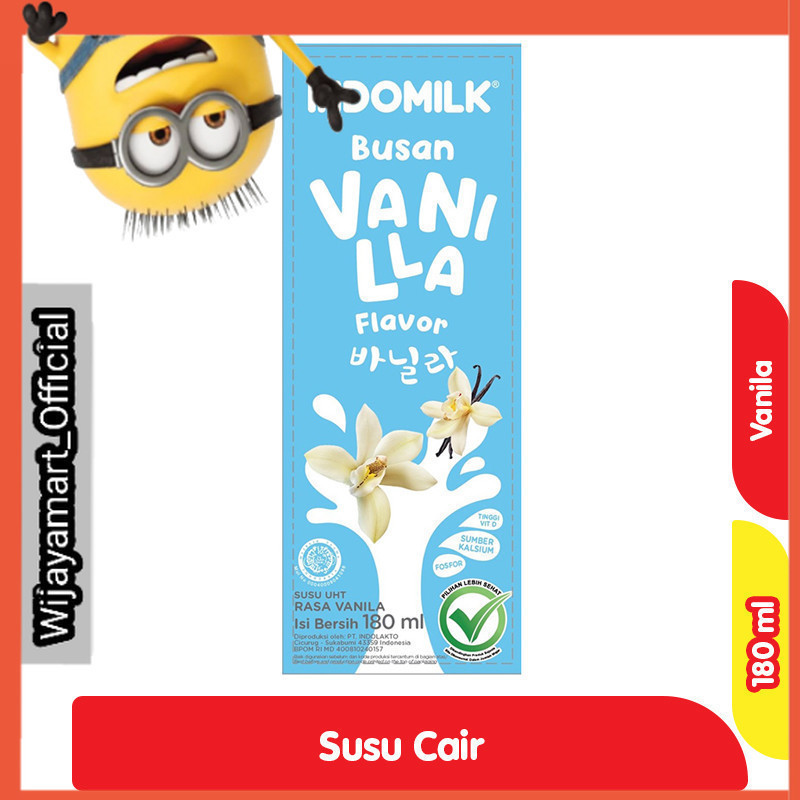 

Indomilk Busan Susu UHT Vanila Kotak 180 ml