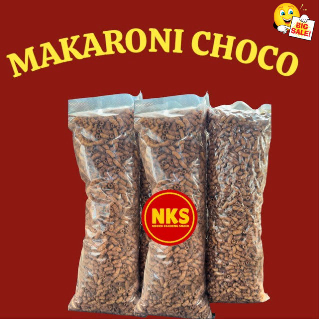 

MAKARONI CHOCO PIPA BANTAT 1KG CEMILAN RASA COKLAT GURIH MANIS ENAK Food Snacks