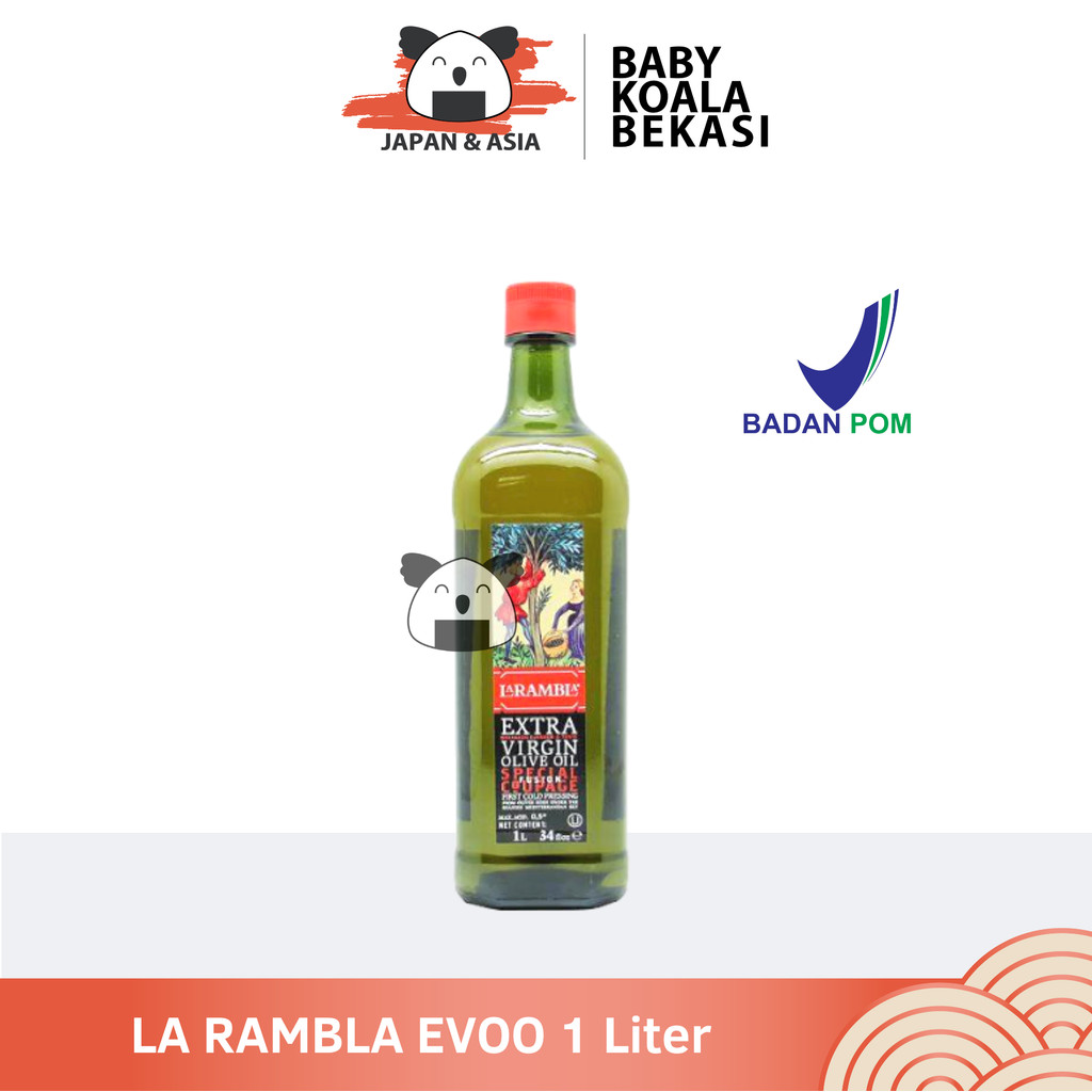 

LA RAMBLA Extra Virgin Olive Oil Minyak Zaitun 1 Liter Halal │ EVOO Import Spanyol-BKB