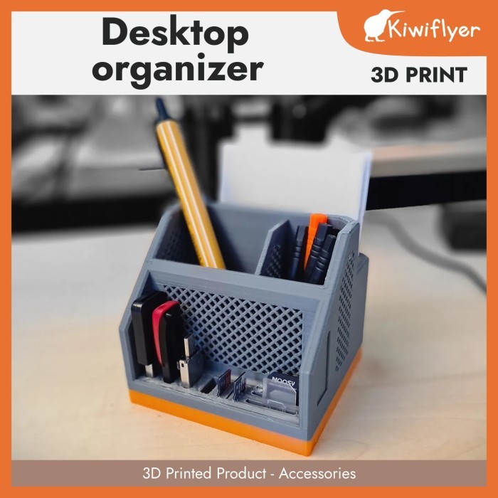 

Desktop / Office Organizer - Tempat Pensil Meja Multiguna- 3D Printed