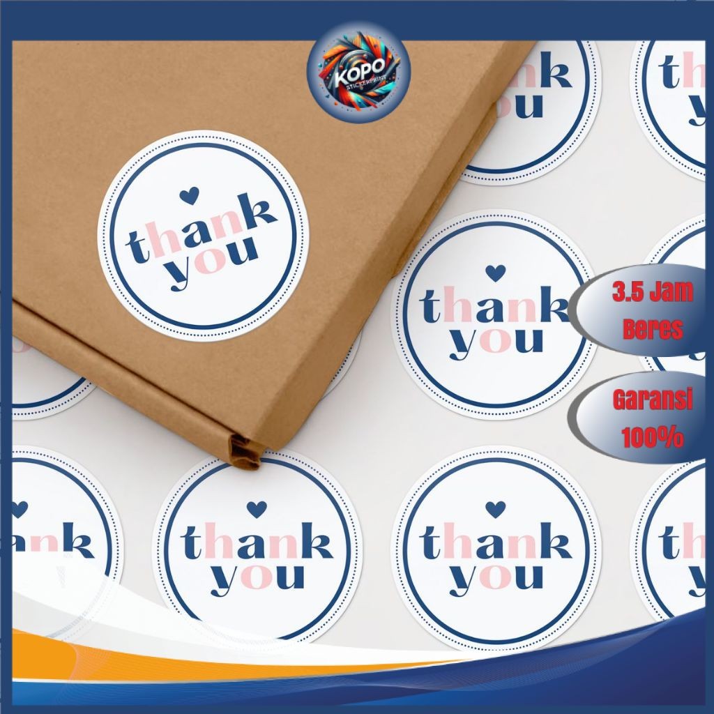 

KOPO SBV 8-15 Print Stiker Vinyl Atau Transparan Cetak Sticker Bulat Label Makanan Minuman